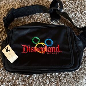 Vintage Disneyland Black Waist Bag